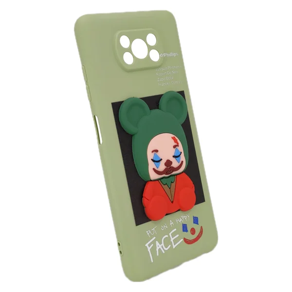 Nettech Xiaomi Poco X3 NFC Uyumlu Three D Case Seri Arka Koruma Kılıf (Yeşil) NT-95104 - 2