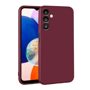 Galaxy A14 Kılıf Zore Premier Silikon Kapak - Mürdüm