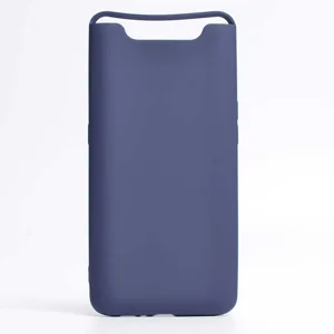 Galaxy A80 Kılıf Zore Premier Silikon Kapak - Lacivert