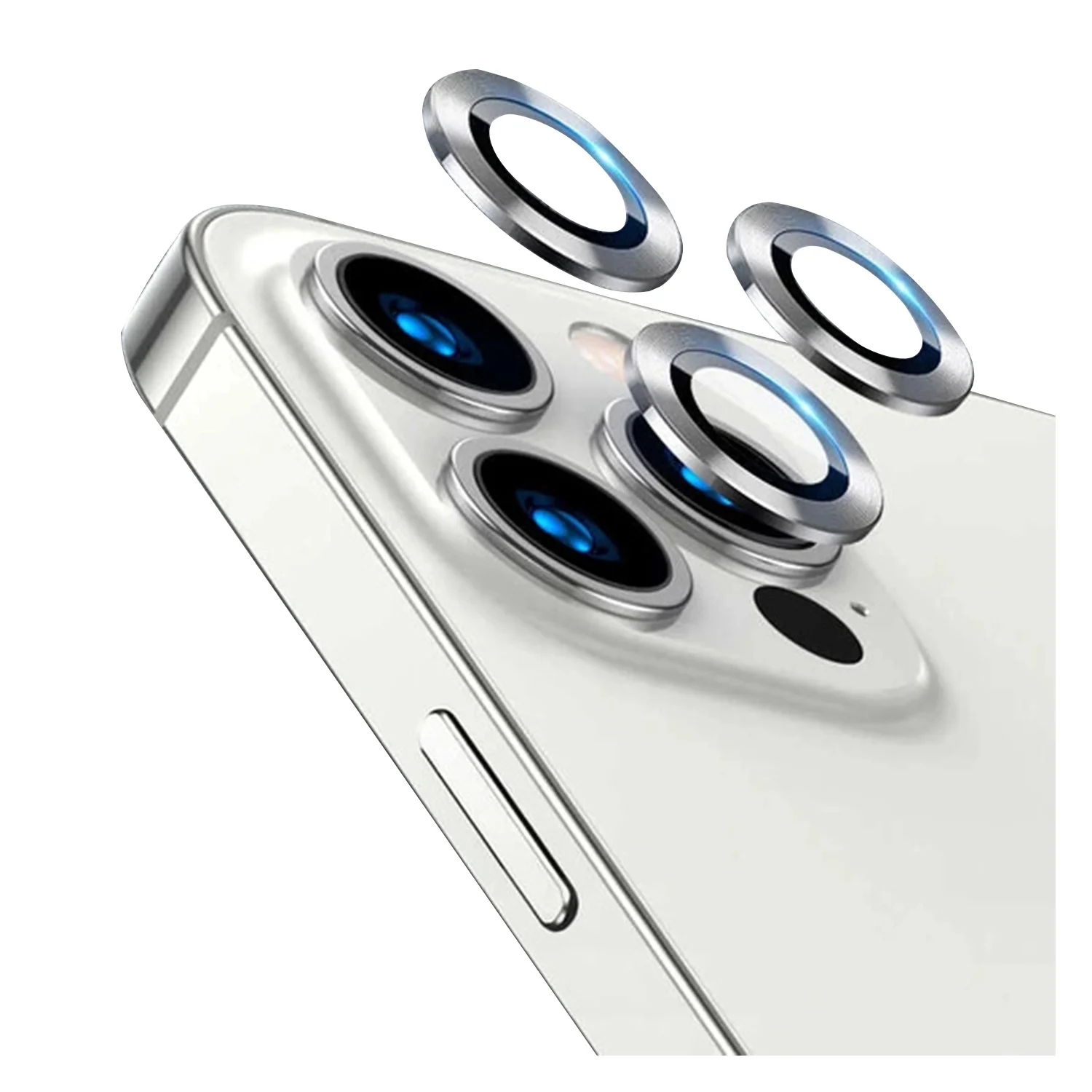 Nettech Apple iPhone 13 Pro Max Uyumlu Damla Model 3in Kamera Cam Koruyucu (Uzay Grisi) NT-91694