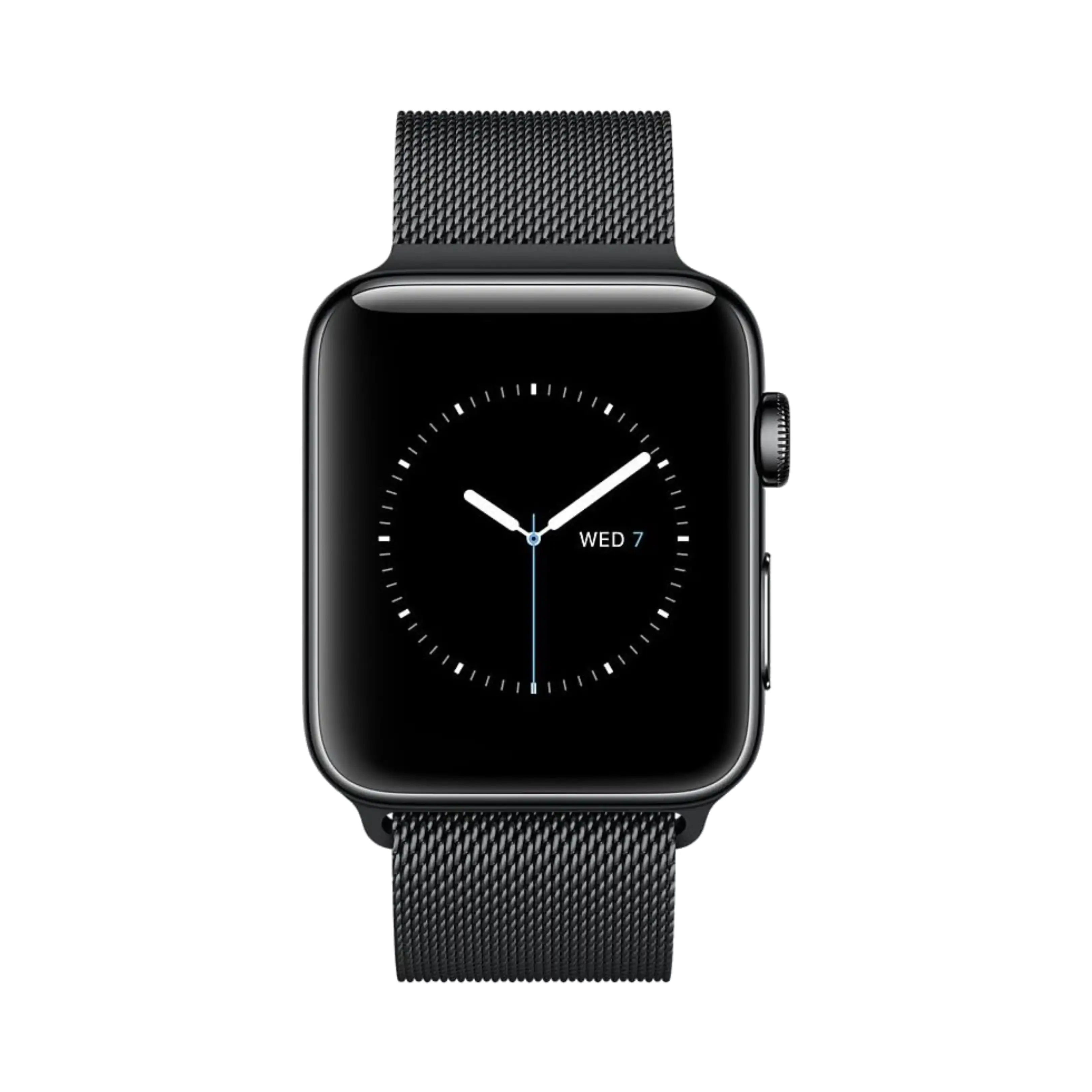 Apple Watch Series 2 - Paslanmaz Çelik - 38mm - GPS - Gece yarısı