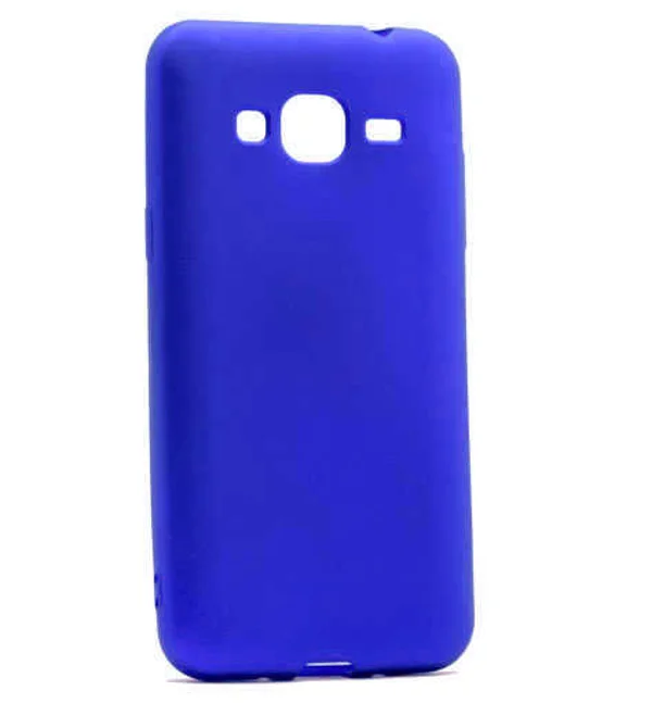 Galaxy J3 Kılıf Zore Premier Silikon Kapak - Saks Mavi - 1