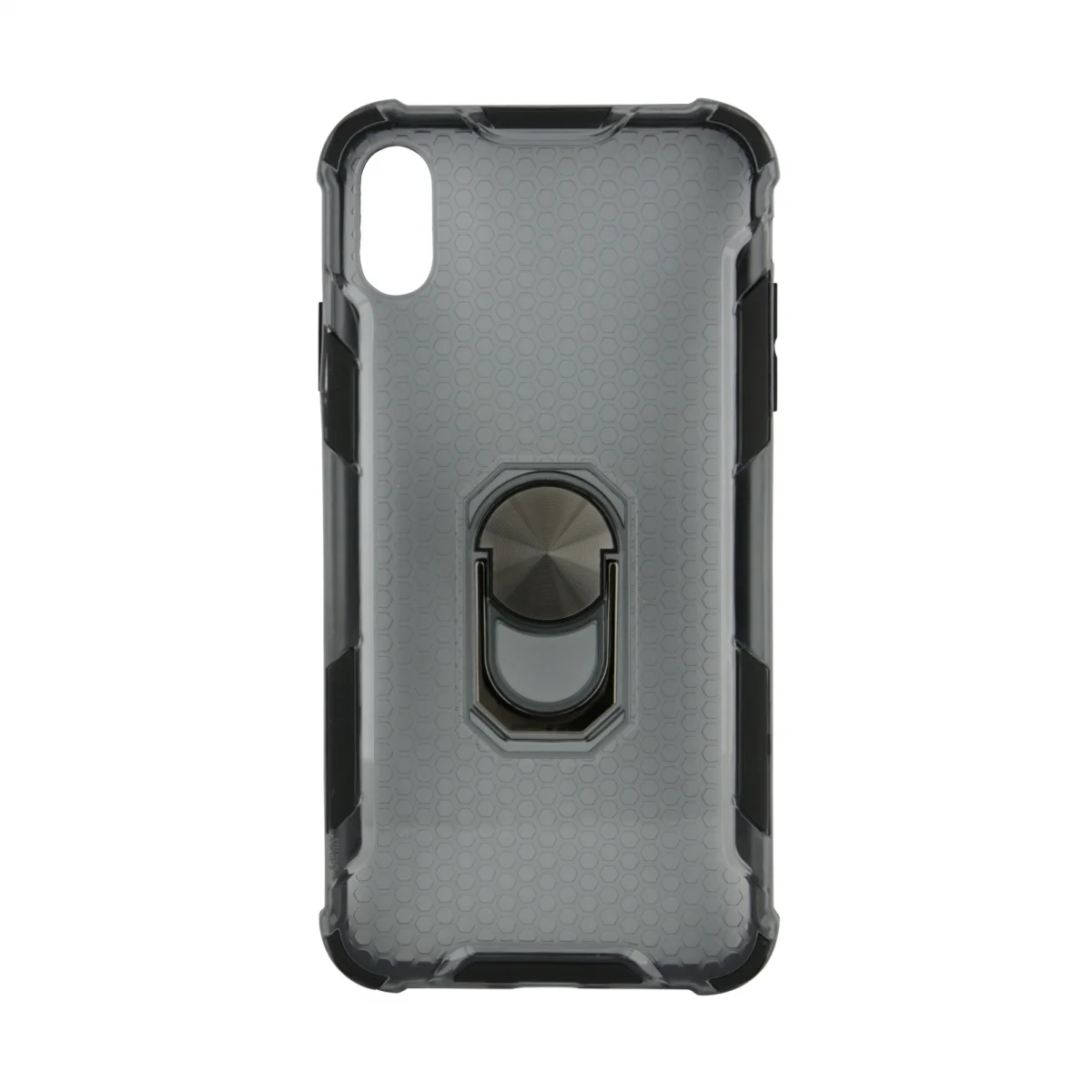 Nettech Apple iPhone XS Max Uyumlu Ring King Arka Koruma Kılıf (Siyah) VR-17235