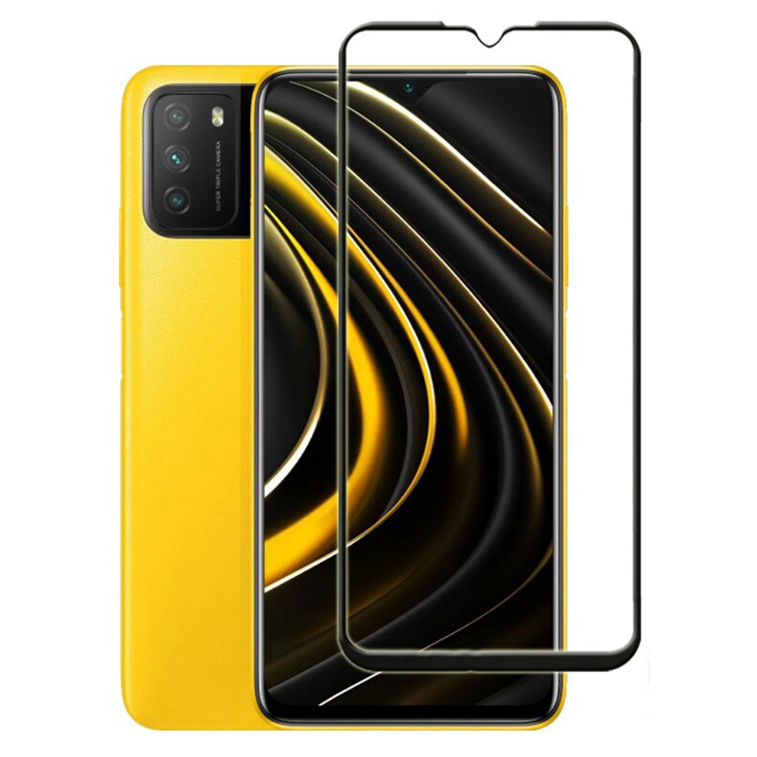 Nettech Xiaomi Poco M3 Uyumlu Ön Koruma Seramik Nano Ekran Koruyucu (Siyah) NT-90150