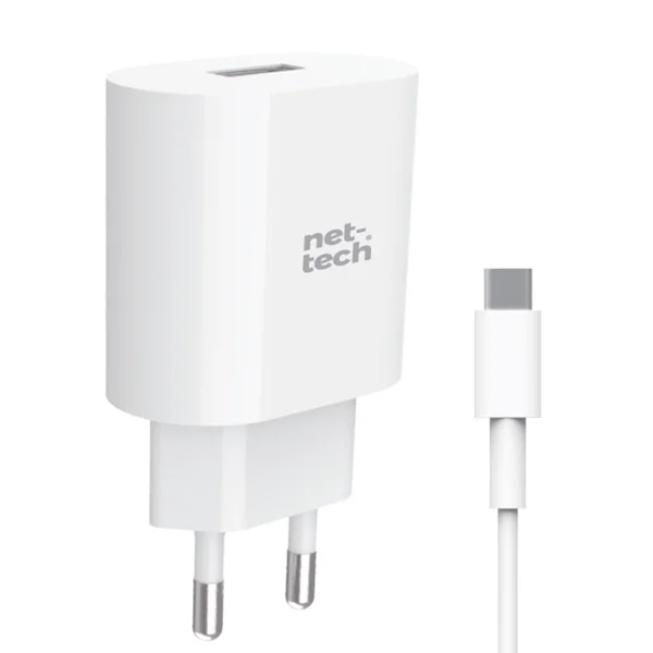 Nettech NT-HCH02 10W Type-C Kablo + Şarj Aleti (Beyaz) NT-31156