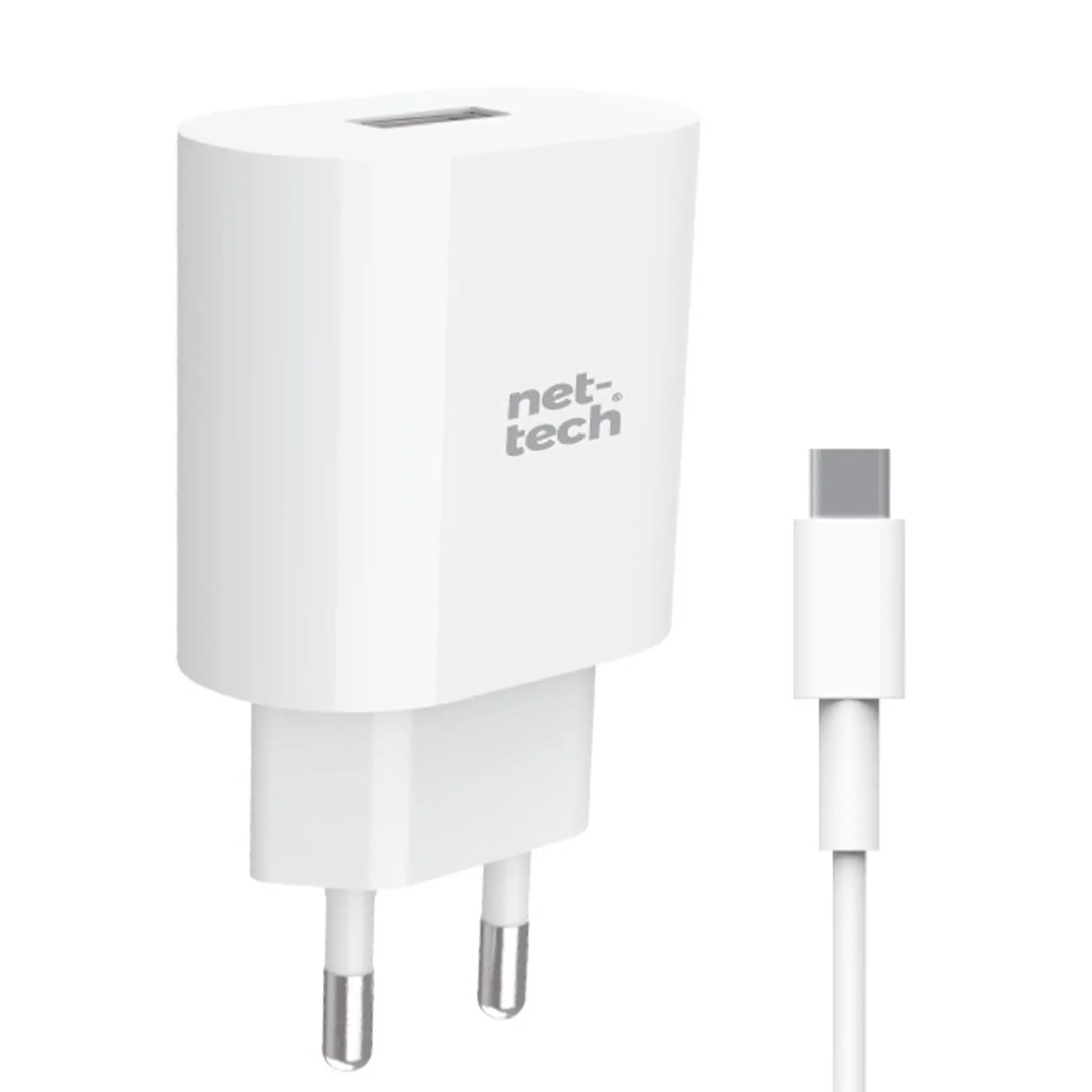 Nettech NT-HCH02 10W Type-C Kablo + Şarj Aleti (Beyaz) NT-31156