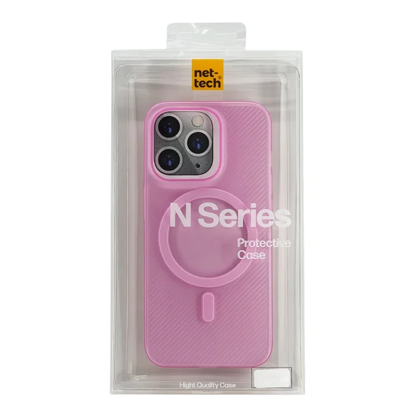 Nettech Apple iPhone 15 Pro Max Uyumlu NT-N010 Slim Magsafe Arka Koruma Kılıf (Pembe) NT-104514 - 3
