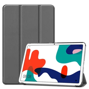 Huawei MatePad 10.4 Zore Smart Cover Standlı 1-1 Kılıf - Gri