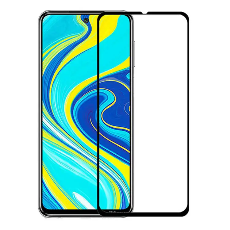 Nettech Xiaomi Redmi Note 9 Pro Uyumlu 5D Glas Full Cam Koruyucu (Siyah) NT-78793