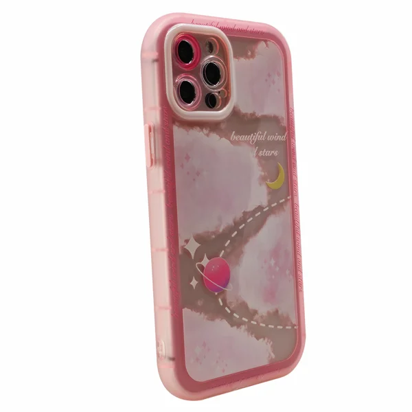 Nettech Apple iPhone 12 Pro Max Uyumlu Gif Seri Arka Koruma Kılıf (Pembe) NT-97252 - 2