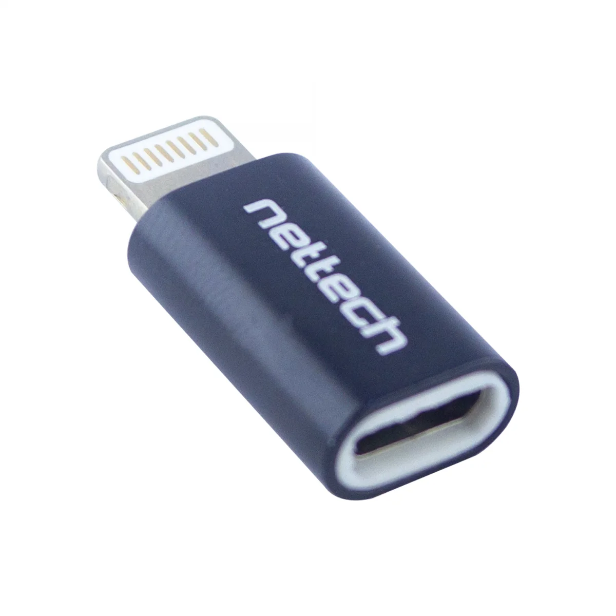 Nettech Micro To Lighting Dönüştürücü (Siyah) NT-26540