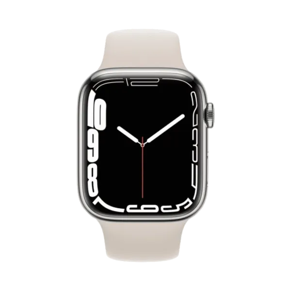 Apple Watch Series 7 - Paslanmaz Çelik - 45mm - Cellular - Gümüş - 2