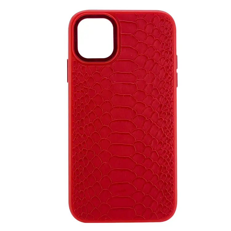 Nettech Apple iPhone 11 Uyumlu Spor Deri Seri Arka Koruma Kılıf (Kırmızı) NT-101434