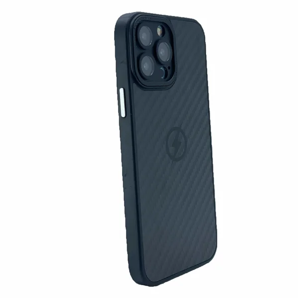 Nettech Apple iPhone 13 Pro Uyumlu Grand Karbon Seri Arka Koruma Kılıf (Siyah) NT-100488 - 2
