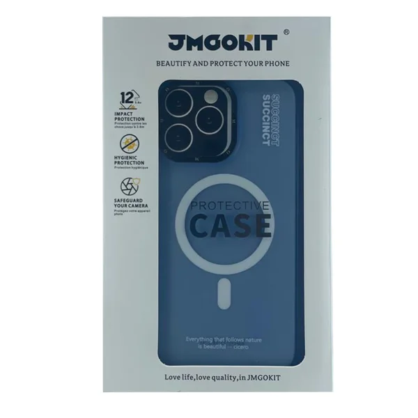 Nettech Apple iPhone 15 Pro Uyumlu NT-N002 Magsafe Arka Koruma Kılıf (Mavi) NT-103262 - 3