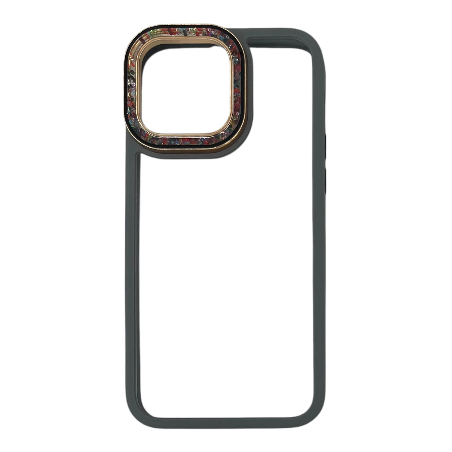 Nettech Apple iPhone 15 Pro Max Uyumlu NT-N027 Diamond Arka Koruma Kılıf (Gri) NT-106944