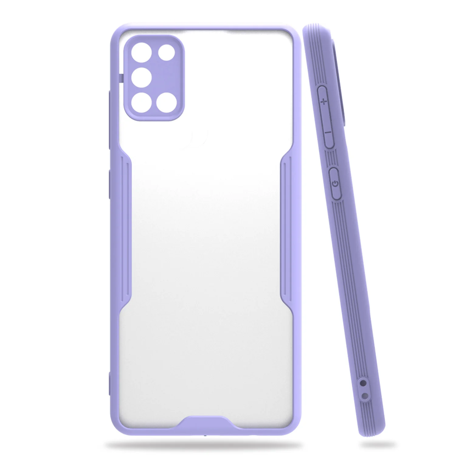 Nettech Samsung Galaxy A31 Uyumlu Platin Seri Arka Koruma Kılıf (Lila) NT-86600