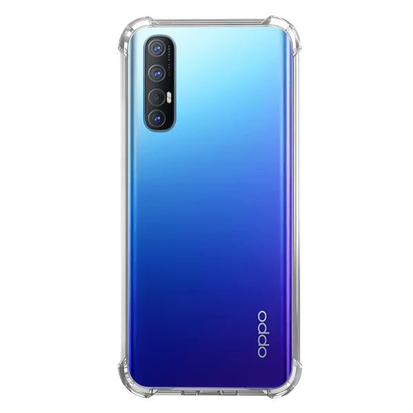 Nettech Oppo Reno 3 Pro Uyumlu Rarroz Seri Arka Koruma Kılıf (Şeffaf) NT-88067 - 1