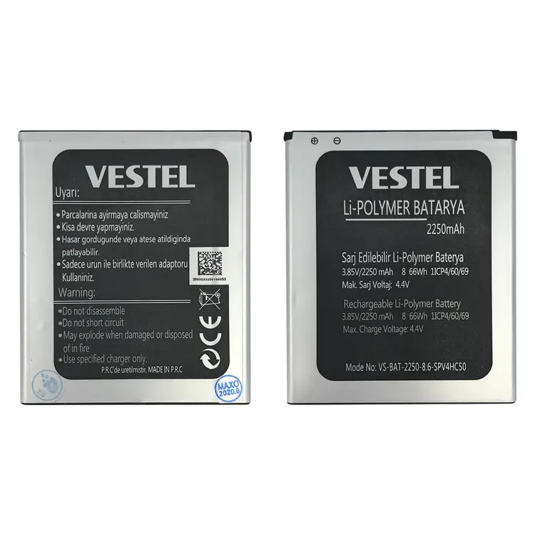 Teknonet Vestel Venüs V3 5010 Uyumlu Vestel VS-BAT-2250-8.6 2250 mAh Batarya NT-18086