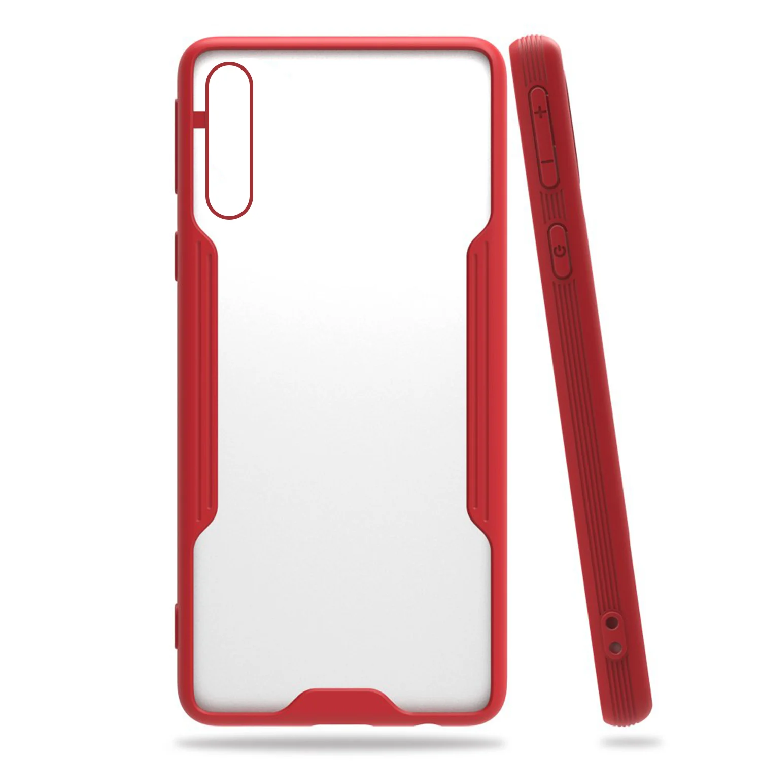 Nettech Samsung Galaxy A50 Uyumlu Platin Seri Arka Koruma Kılıf (Kırmızı) NT-86329