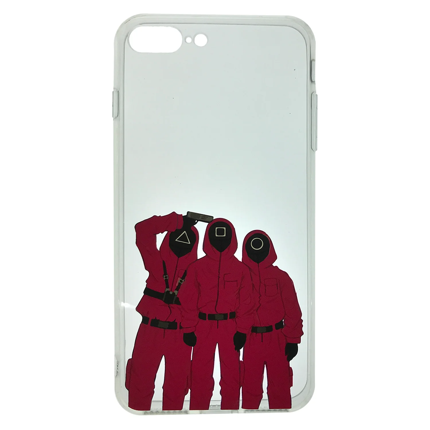 Nettech Apple iPhone 8 Plus Uyumlu Desen Tasarım Seri Arka Koruma Kılıf (Şeffaf) NT-92019