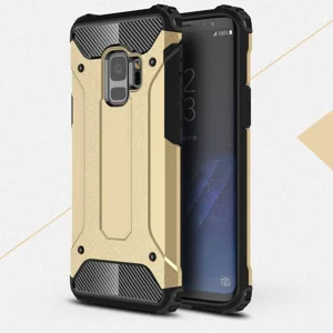 Galaxy S9 Kılıf Zore Crash Silikon Kapak - Gold