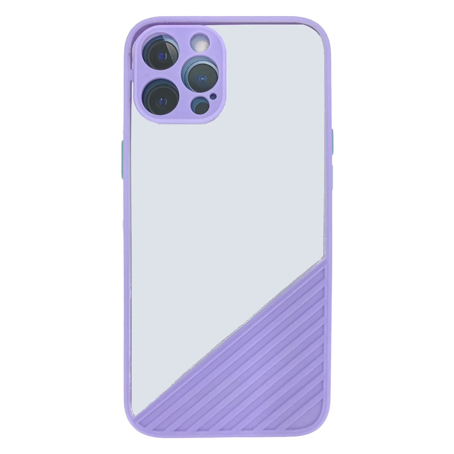 Nettech Apple iPhone 12 Pro Uyumlu Tırtıklı Seri Arka Koruma Kılıf (Mor) NT-88174