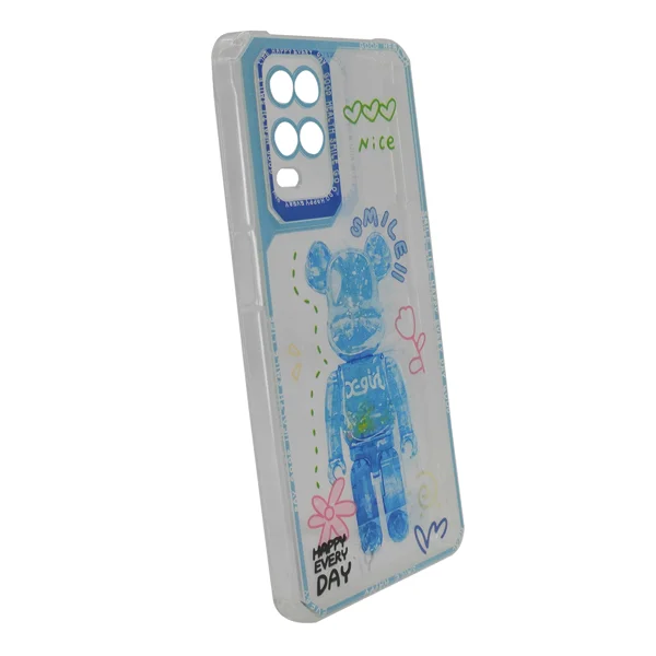 Nettech Oppo A54 Uyumlu Kristal Carachter Seri Arka Koruma Kılıf (Mavi) NT-94977 - 2