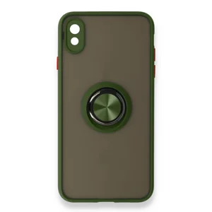 Nettech Huawei Y5 2019 Uyumlu Montreal Yüzüklü Arka Koruma Kılıf (Yeşil) NT-85169