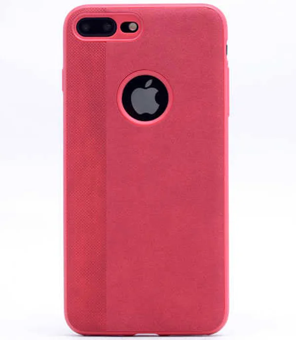 Apple iPhone 8 Plus Kılıf Zore City Silikon - Kırmızı - 1