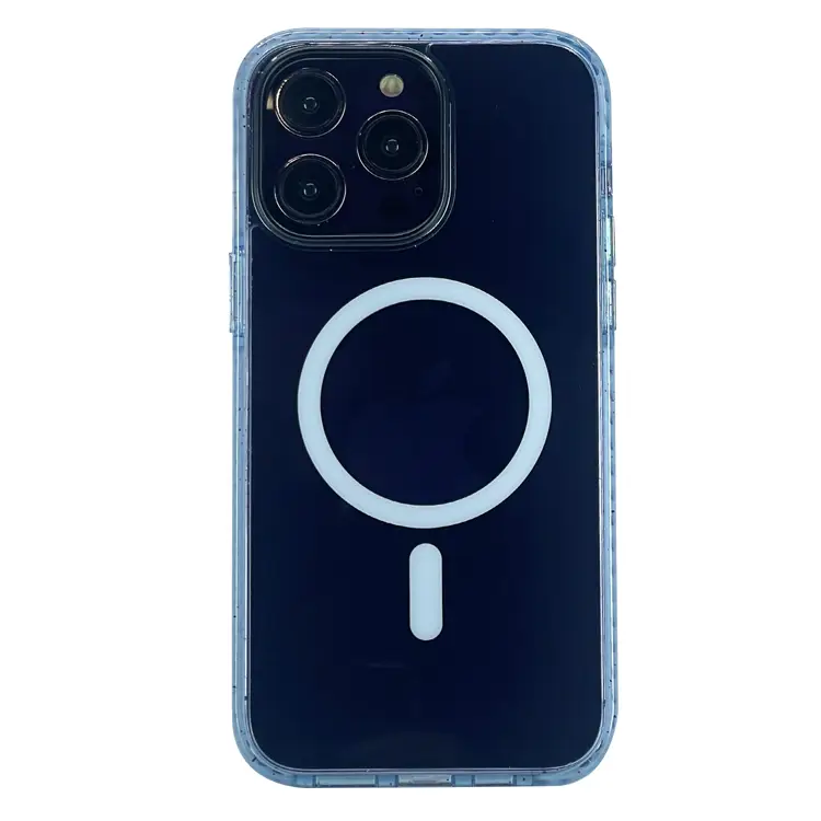 Nettech Apple iPhone 13 Pro Max Uyumlu Locik Magsafe Arka Koruma Kılıf (Mavi) NT-103150