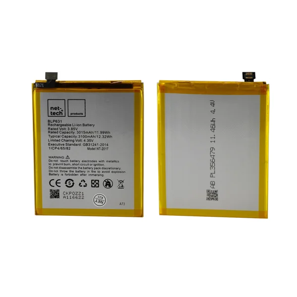 Teknonet Oppo A73 Uyumlu Nettech BLP631 Batarya NT-93127 - 1