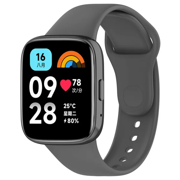 Xiaomi Redmi Watch 3 Active Zore Klasik Kordon - Koyu Gri - 1