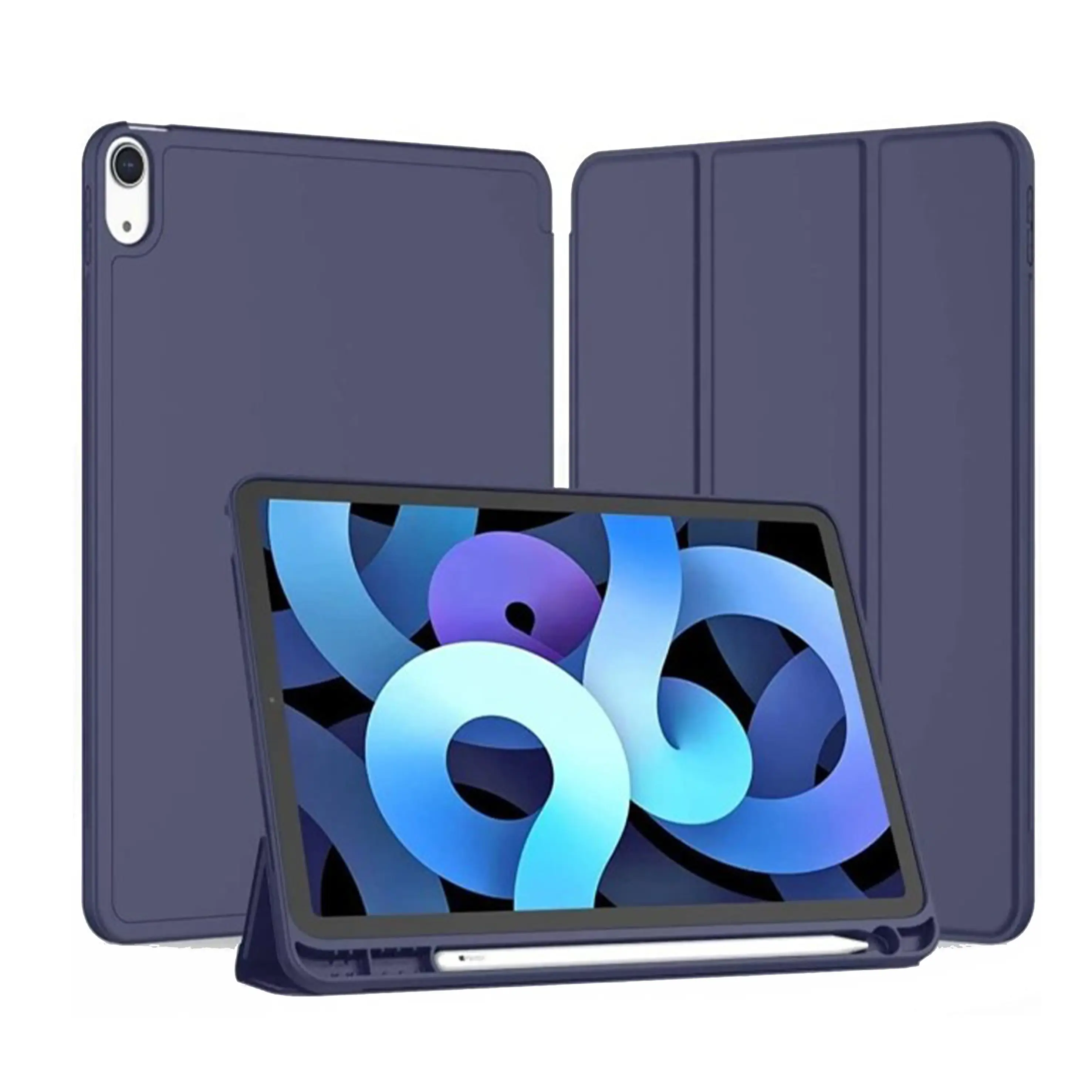 Nettech Apple iPad 10 Nesil 10.9 2022 Uyumlu Flip Prizma Seri Kapaklı Kılıf (Lacivert) NT-104978