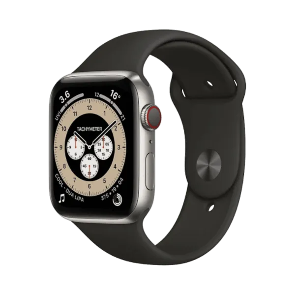 Apple Watch Series 6 - Titanyum - 40mm - Cellular - Gümüş - 1