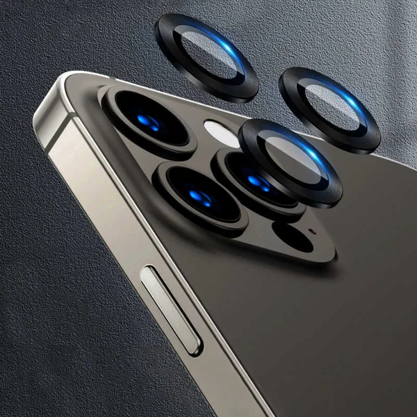 Apple iPhone 13 Pro Zore CL-07 Kamera Lens Koruyucu - Siyah - 1