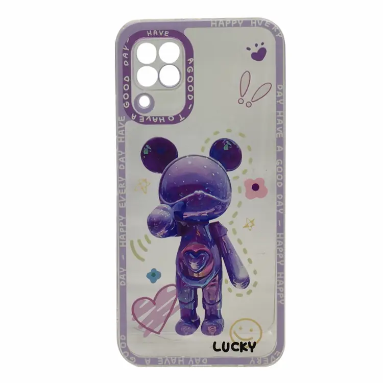 Nettech Huawei P40 Lite Uyumlu Kristal Carachter Seri Arka Koruma Kılıf (Mavi) NT-95001
