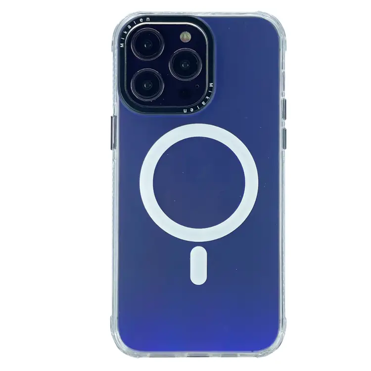 Nettech Apple iPhone 14 Pro Uyumlu Mikallen Magsafe Seri Arka Koruma Kılıf (Beyaz) NT-101620