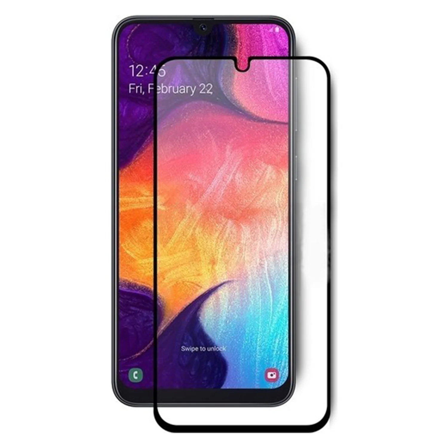 Nettech Samsung Galaxy A12 Uyumlu Ön Koruma Seramik Nano Ekran Koruyucu (Siyah) NT-92521