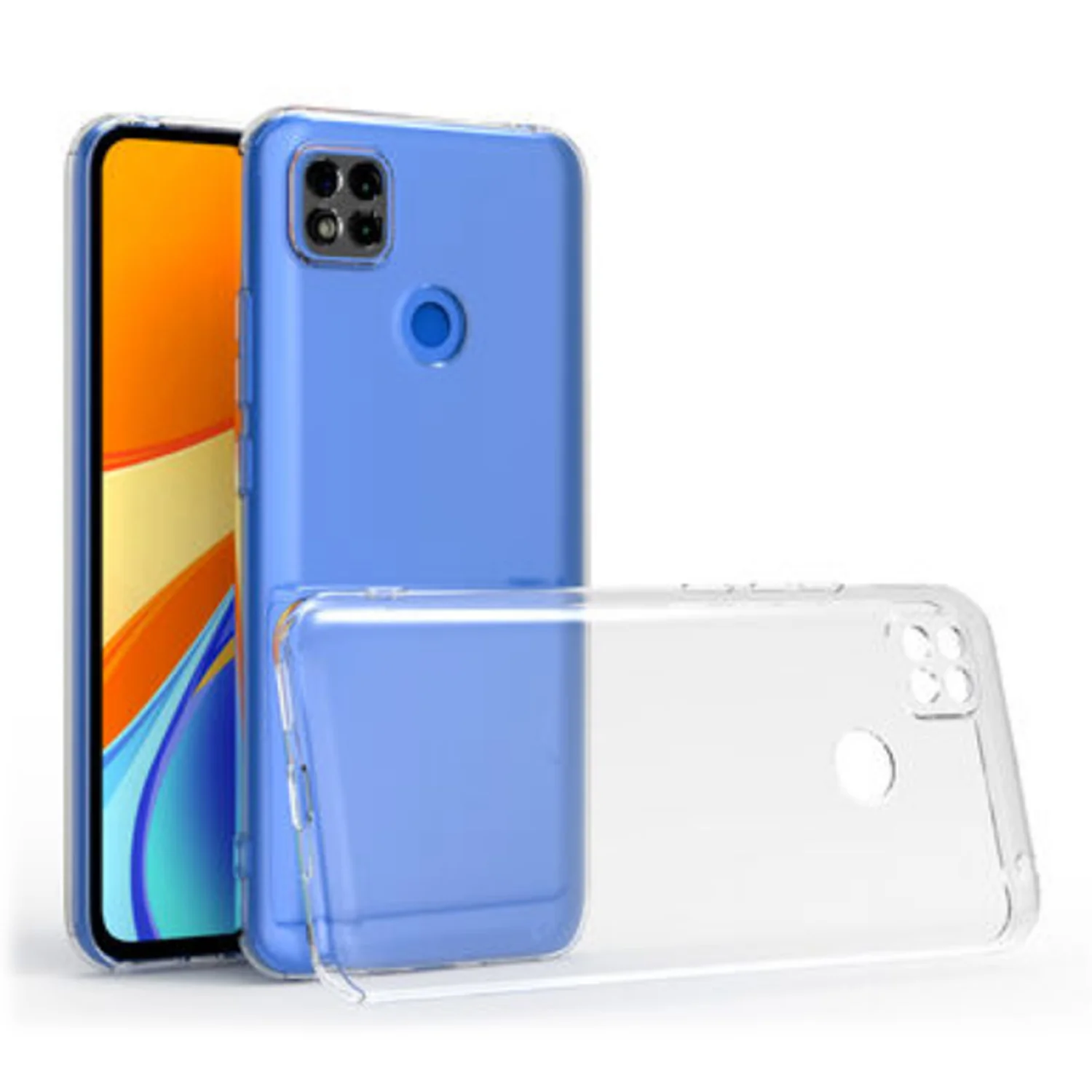 Nettech Xiaomi Redmi 9C Uyumlu Lüx Seri Kamera Korumalı Arka Koruma Kılıf (Şeffaf) NT-87108