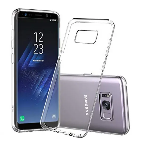 Nettech Samsung Galaxy G955 S8 Plus Uyumlu Tıpalı Şeffaf Seri Arka Koruma Kılıf (Şeffaf) VR-12138