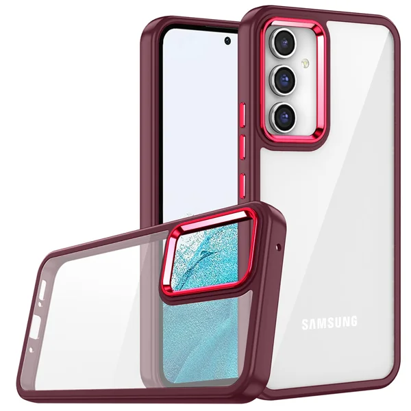 Galaxy A24 Kılıf Zore Flora Kapak - Kırmızı - 1