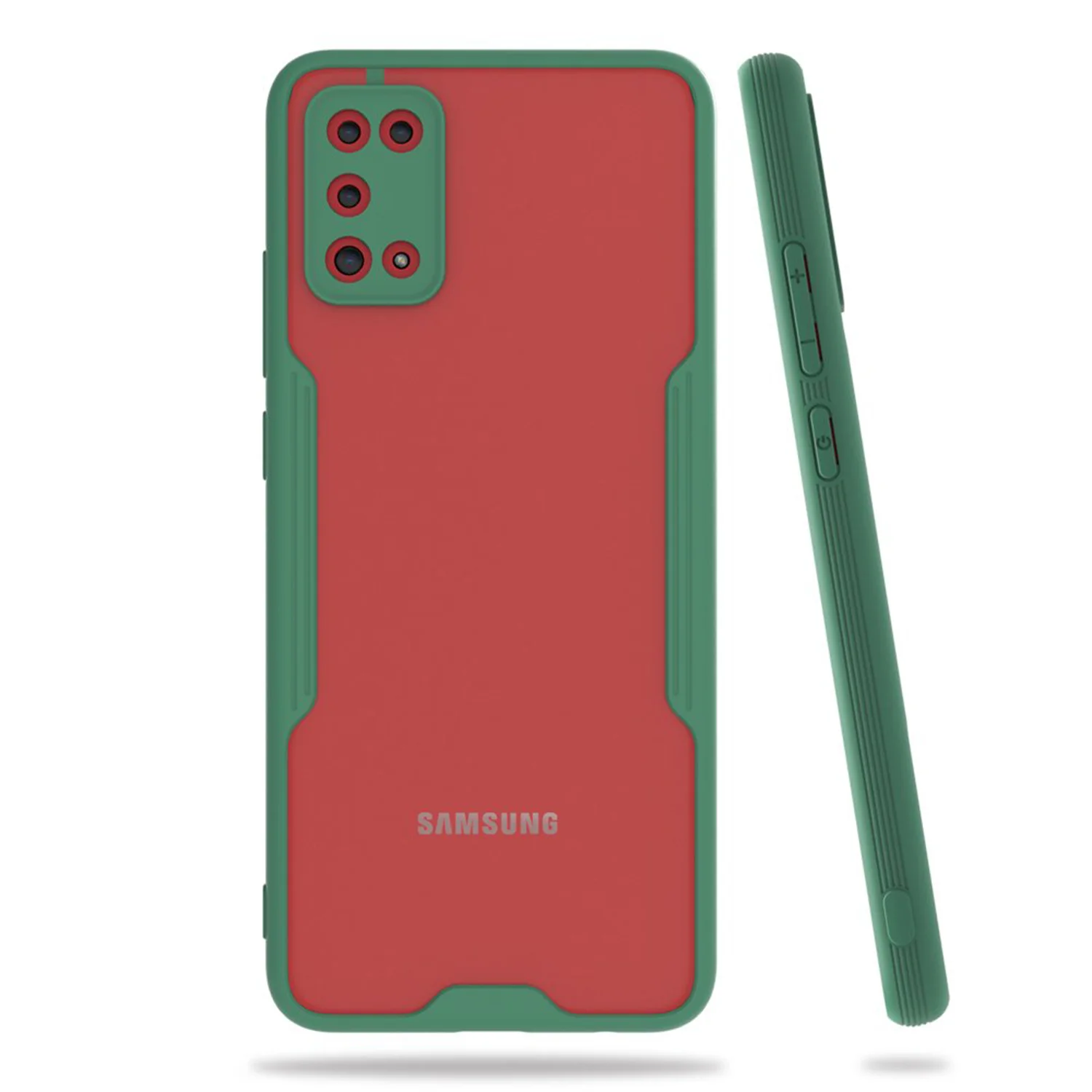 Nettech Samsung Galaxy A02S Uyumlu Platin Seri Arka Koruma Kılıf (Yeşil) NT-86415