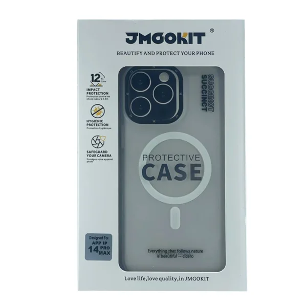 Nettech Apple iPhone 14 Pro Max Uyumlu NT-N002 Magsafe Arka Koruma Kılıf (Beyaz) NT-103274 - 3