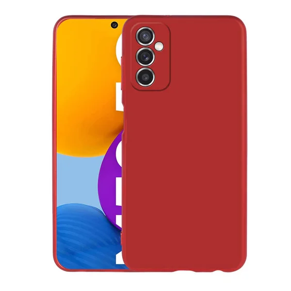 Galaxy M52 Kılıf Zore Premier Silikon Kapak - Kırmızı - 1