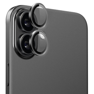 Nettech Apple iPhone 16 Uyumlu Safir Lens Kamera Cam Koruyucu (Siyah) NT-110815