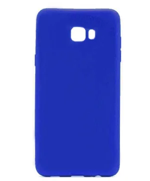 Galaxy C9 Pro Kılıf Zore Premier Silikon Kapak - Saks Mavi