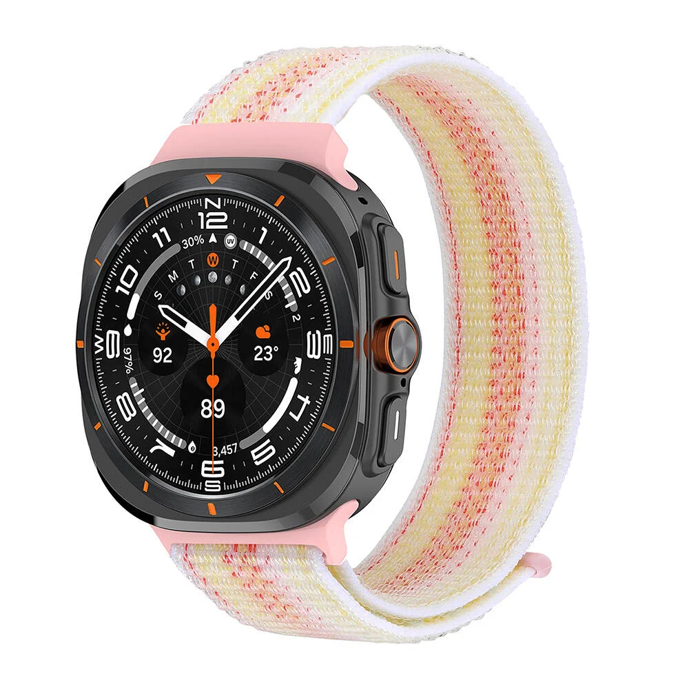 Galaxy Watch Ultra 47mm Zore KRD-03 Hasır Kordon - Starlight