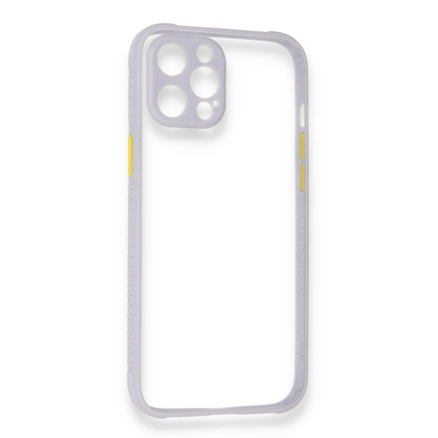 Nettech Apple iPhone 12 Pro Uyumlu Kamera Lens Korumalı Arka Koruma Kılıf (Lila) NT-85292