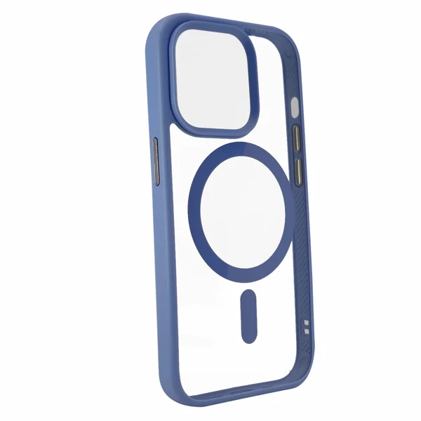 Nettech Apple iPhone 14 Pro Uyumlu Orjin Case MagSafe Manyetik Arka Koruma Kılıf (Mavi) NT-96726 - 2